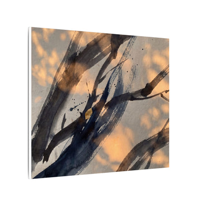 Datsuzoku Ink Brushstroke Canvas Art - Dark Japandi Shadow Zen