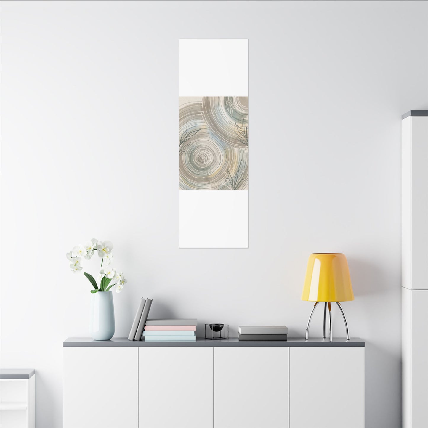 Kanso Water Ripple Canvas Art - Japandi Minimal Line