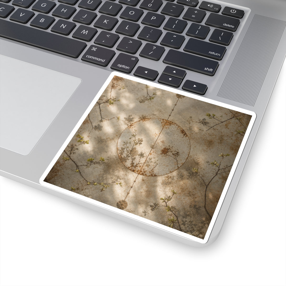 Kanso Rust Patina Sticker - Japandi Japanese Pattern