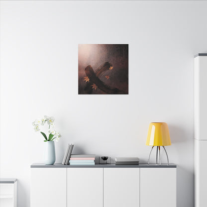 Moody Ink Brushstroke Canvas Art - Moody Minimal Dark Japandi