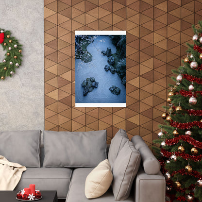 Zen Cherry Blossom in Moonlight | Karesansui Wall Art Print