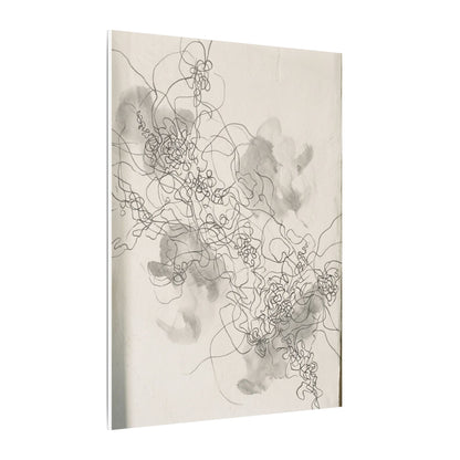 Summer Shadow Play Minimal Line Canvas Art | Earthy Decor
