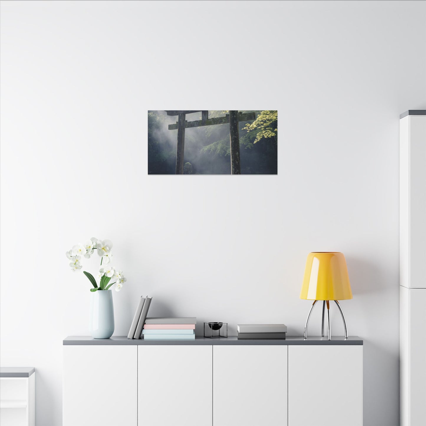 Torii Gate Canvas Art | Spring Zen Karesansui Art
