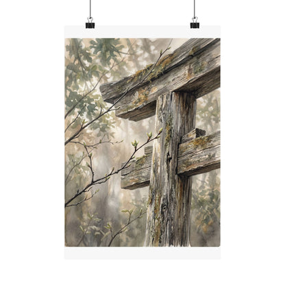 Torii Gate Spring Wall Art Print | Japandi Neutral Design