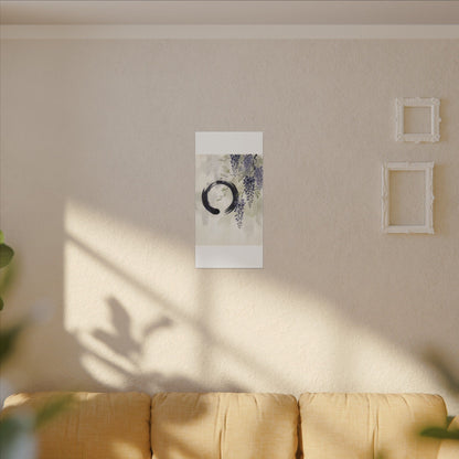 Wisteria Enso Canvas Art | Serene Zen Art