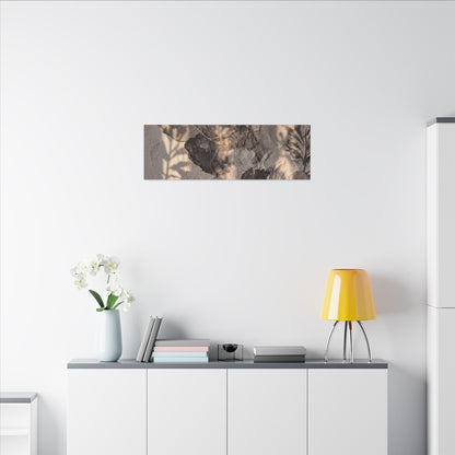 Shadow Play Summer Canvas Art | Japandi Elegant Design