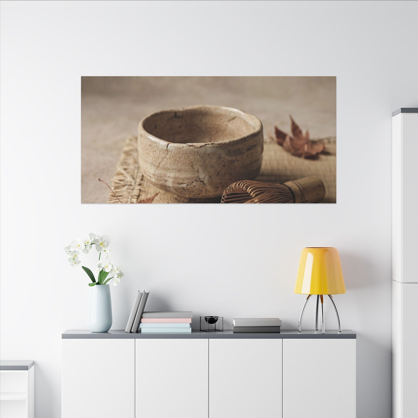 Ma Tea Ceremony Canvas Art - Japandi Texture