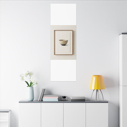 Kintsugi Charcoal Canvas Art