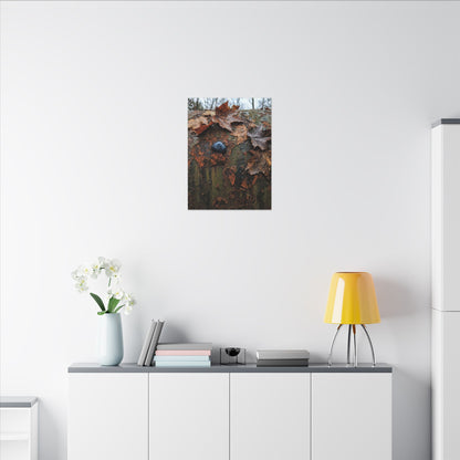 Datsuzoku Rust Patina Canvas Art - Dark Japandi Moody Minimal