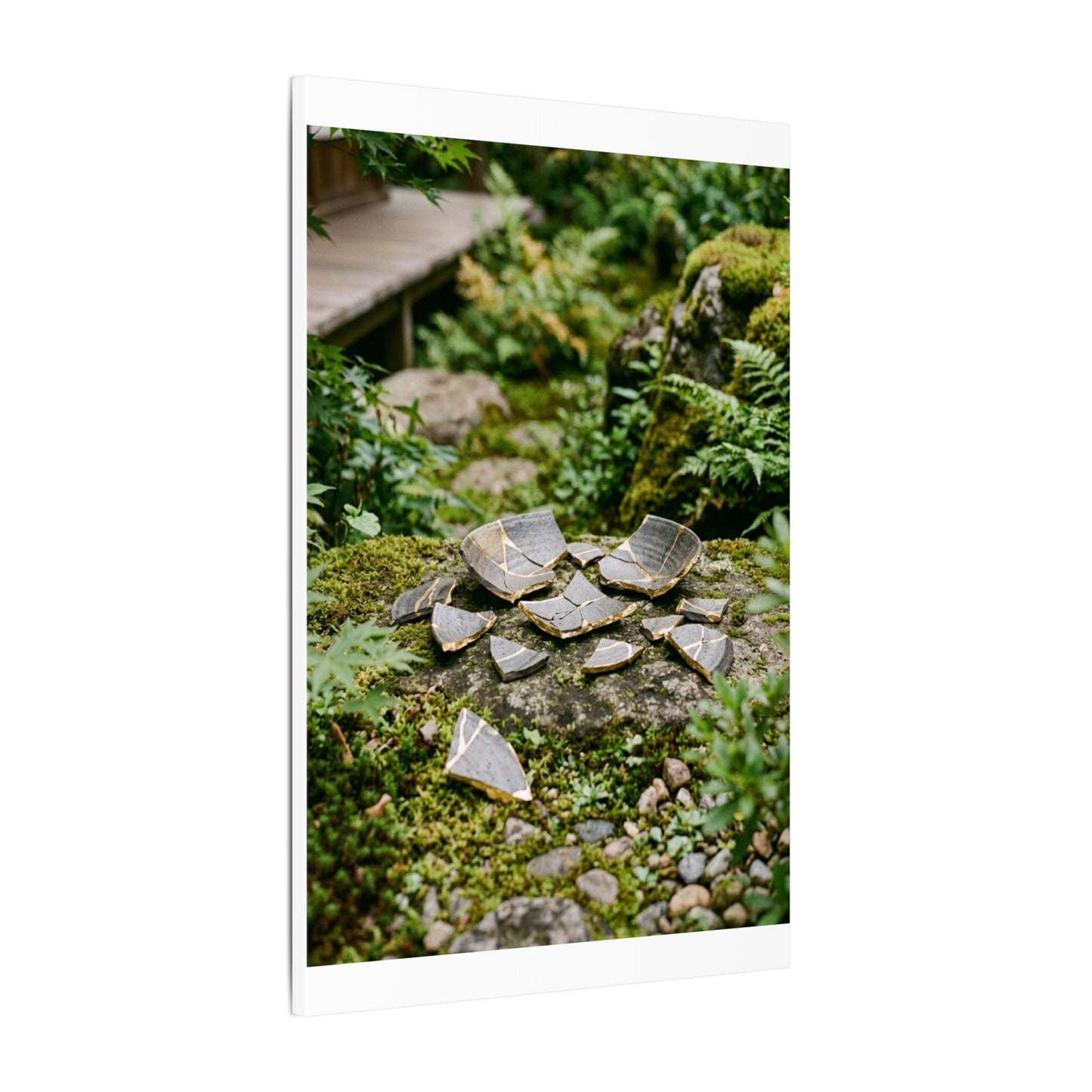 Summer Broken Pottery Gold Repair Canvas Art | Resilient Decor