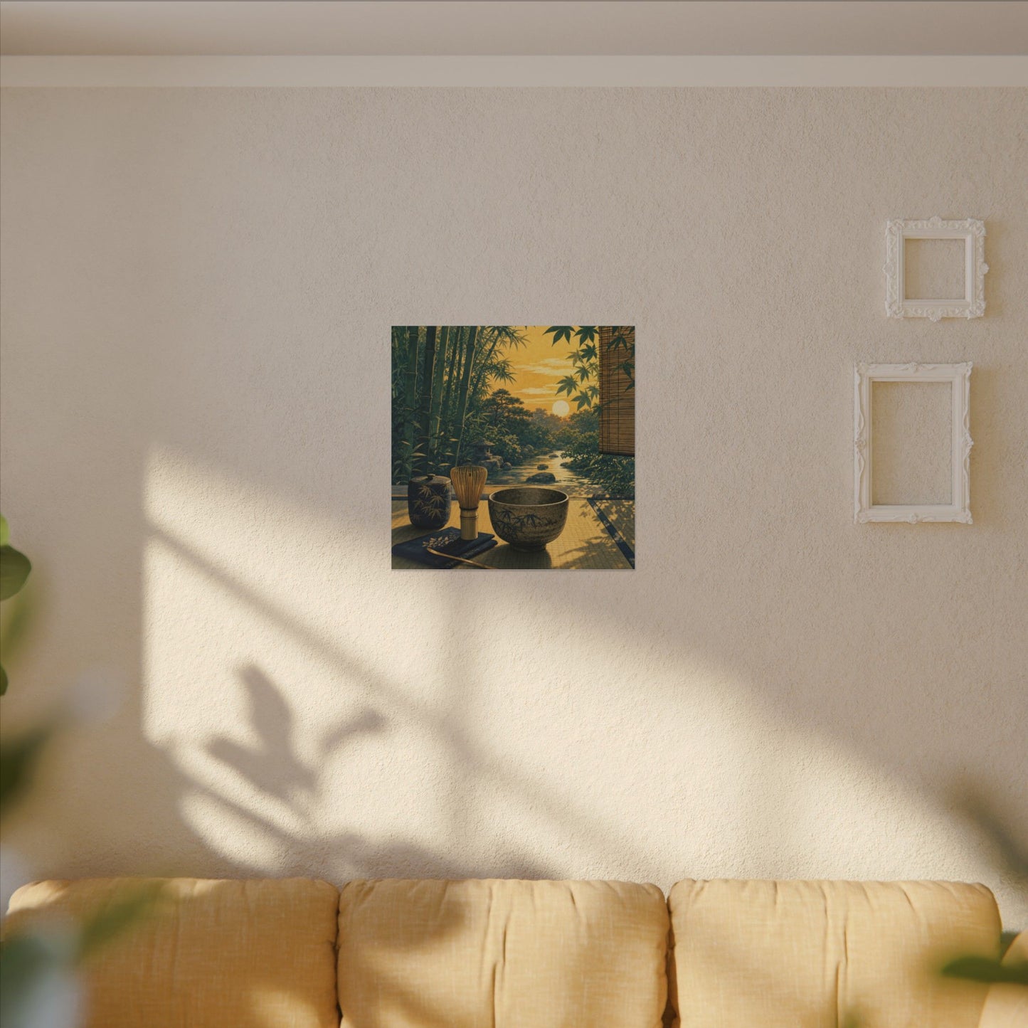 Ma Tea Ceremony Canvas Art - Zen Ukiyo E Inspired