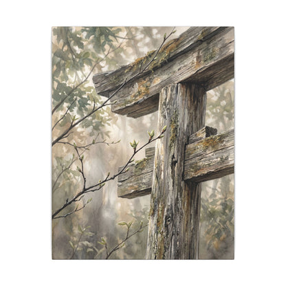 Torii Gate Spring Canvas Art | Japandi Neutral Design
