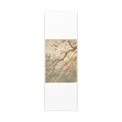 Cherry Blossom Canvas Art | Winter Japandi Japanese Pattern Art
