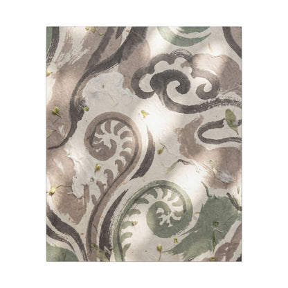 Dappled Ink Brushstroke Canvas Art - Japandi Ma