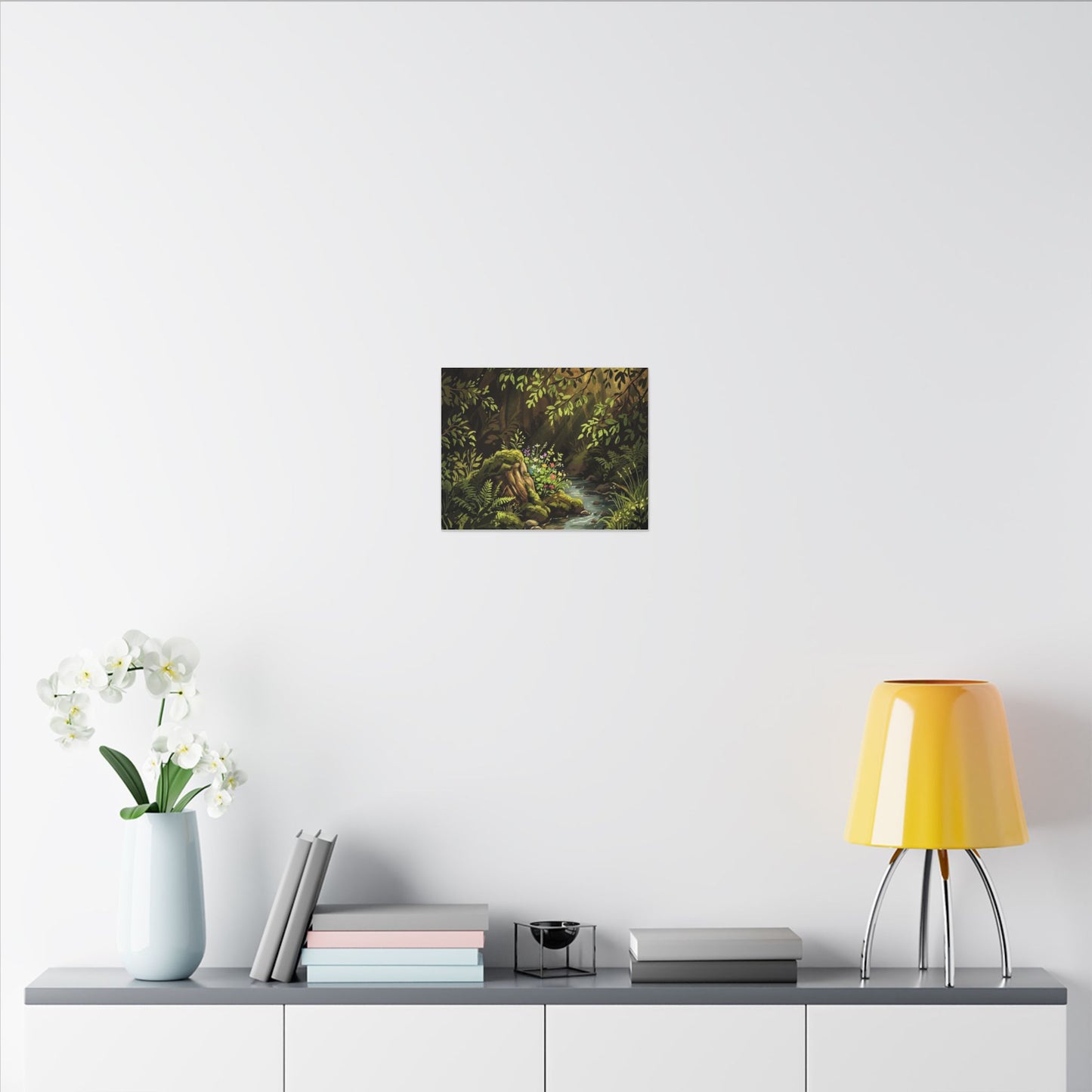 Tea Ceremony Spring Canvas Art | Kintsugi Philosophical Design