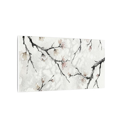 Cherry Blossom Canvas Art | Winter Japandi Watercolor Art