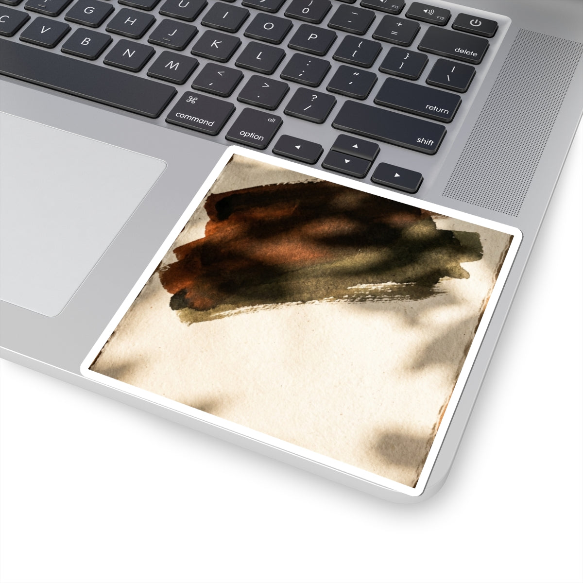 Ink Brushstroke Summer Sticker | Dark Japandi Moody Design