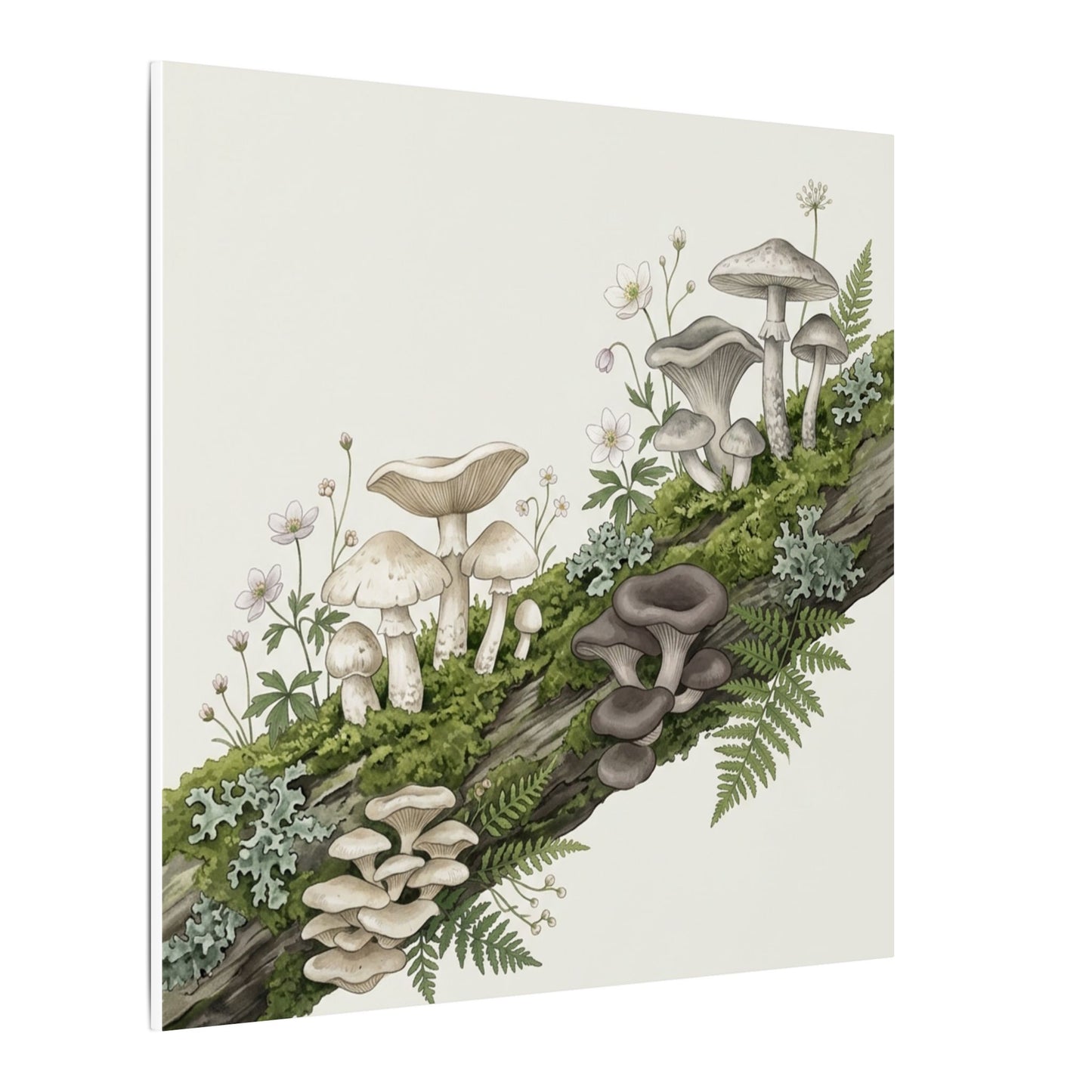 Dried Flowers Spring Canvas Art | Japandi Neutral Design