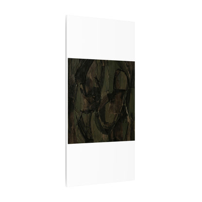 Mixed Media Dark Japandi Textured Canvas Art