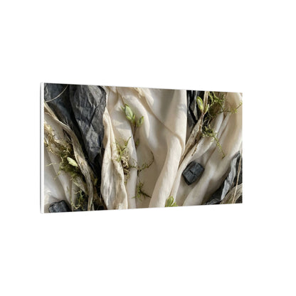 Spring Silk Drape Texture Canvas Art | Warm Decor