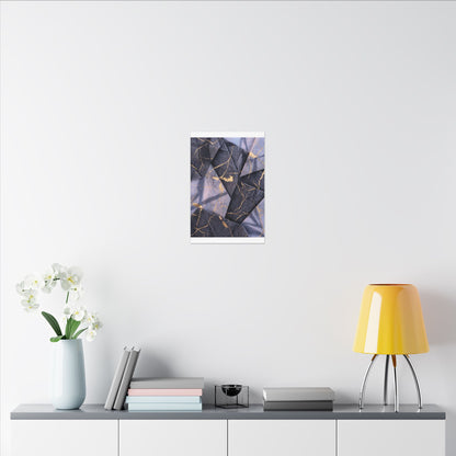 Seijaku Paper Fold Canvas Art - Kintsugi Gold Vein