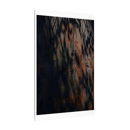 Rust Patina Shadow Zen Canvas Art | Luxurious Dark Japandi Art