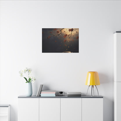 Moonlit Garden Gold Repair Canvas Art | Beautiful Kintsugi Art