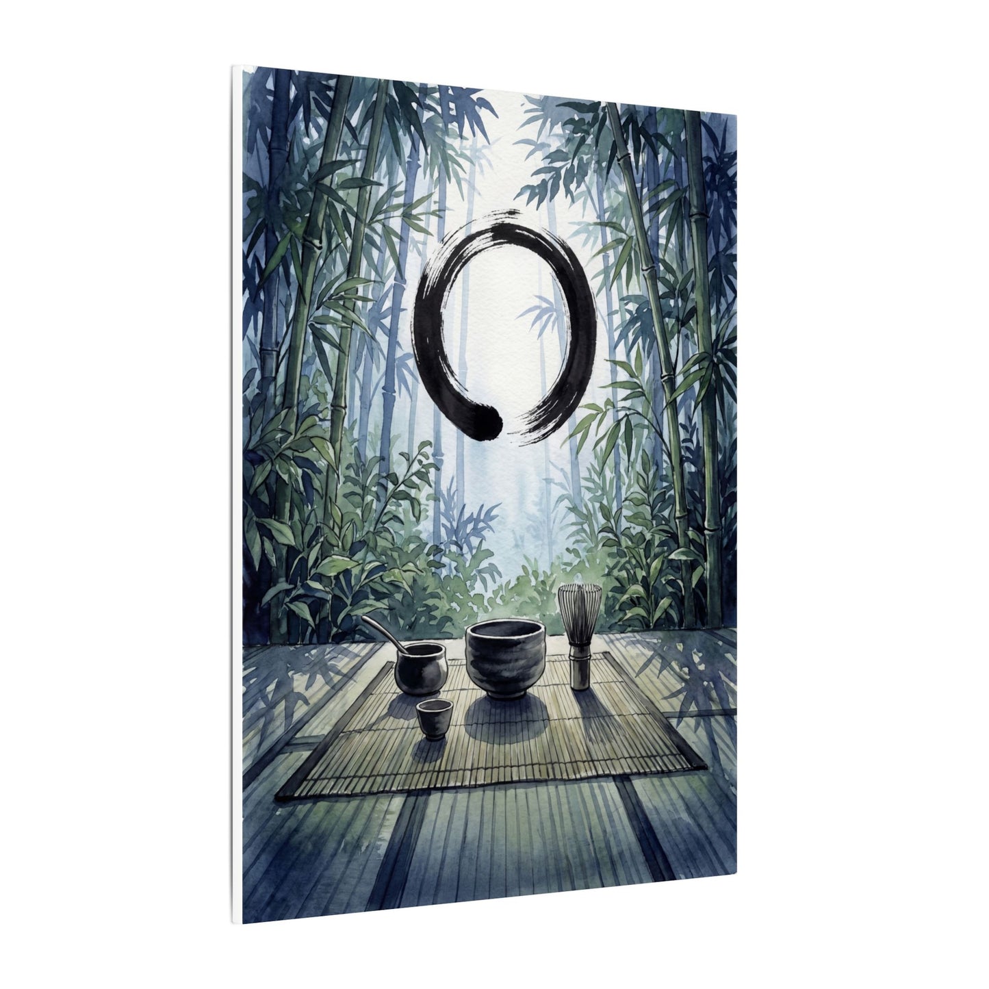 Seijaku Tea Ceremony Canvas Art - Zen Enso