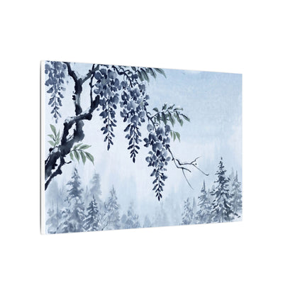 Seijaku Wisteria Canvas Art - Zen Sumi E