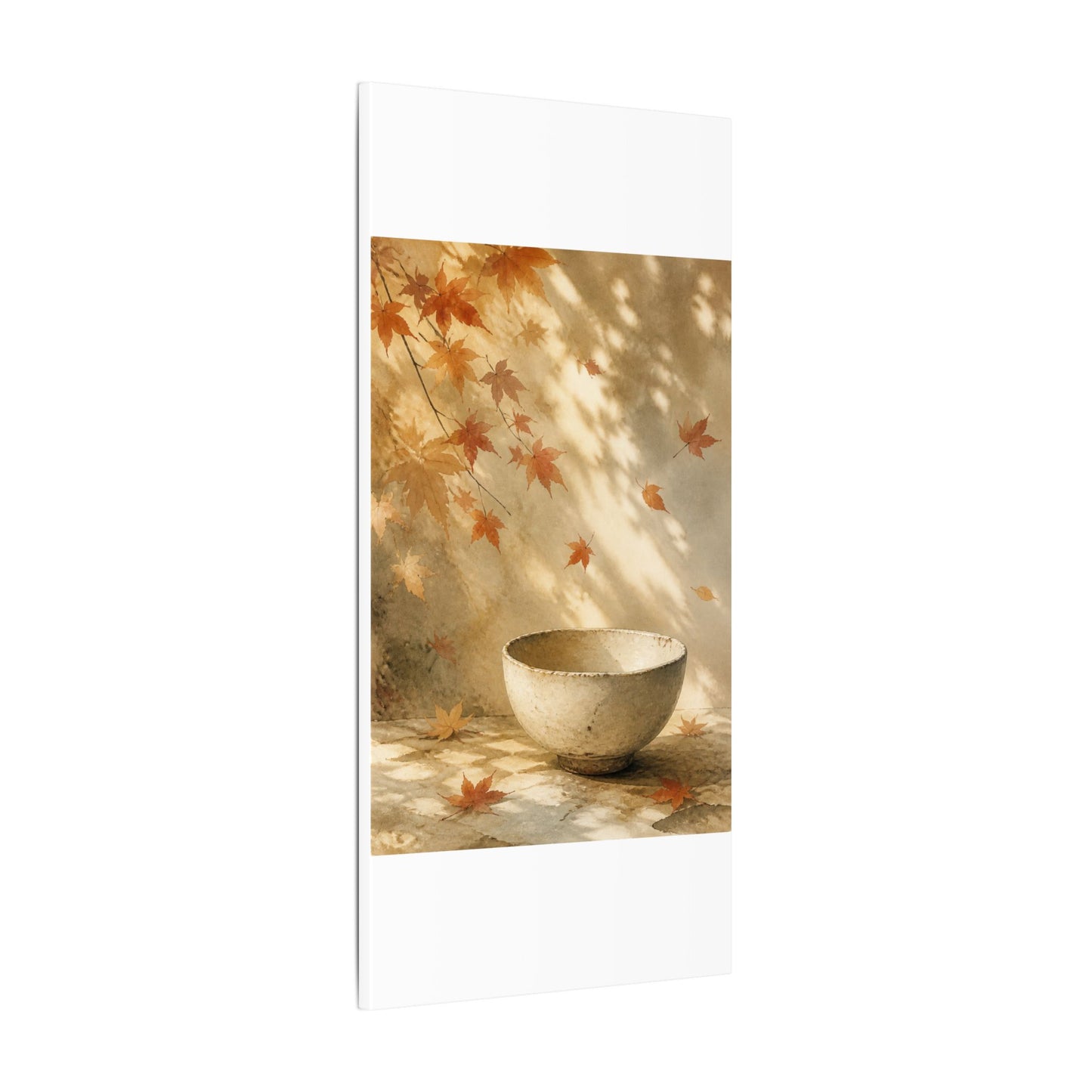 Japandi Ceramic Bowl in Dappled | Watercolor Canvas Art