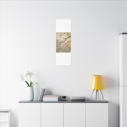 Cherry Blossom Canvas Art | Winter Japandi Japanese Pattern Art