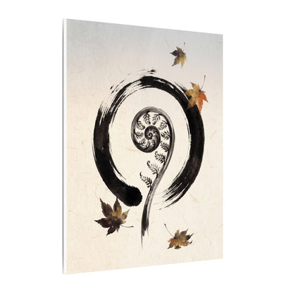Fern Unfurling Autumn Canvas Art | Zen Peaceful Design