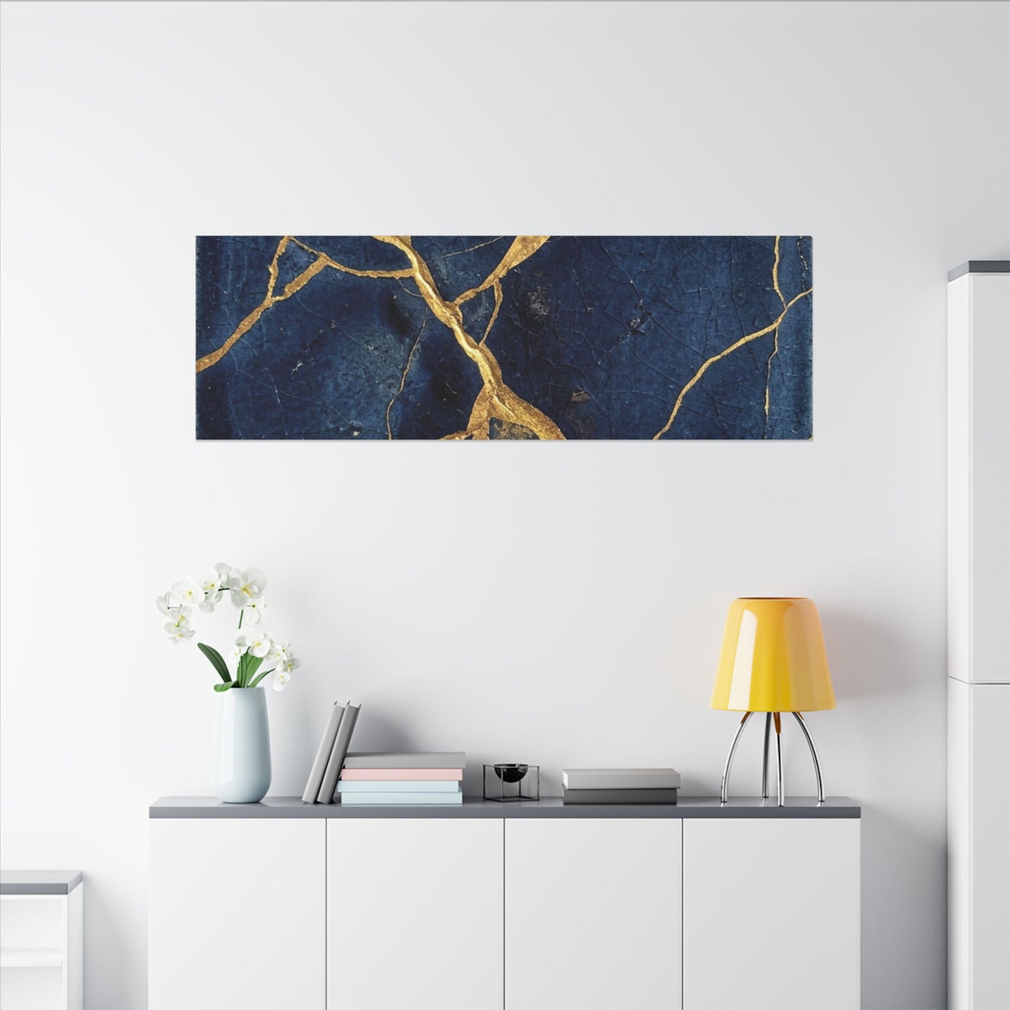 Kintsugi Crackle Canvas Art