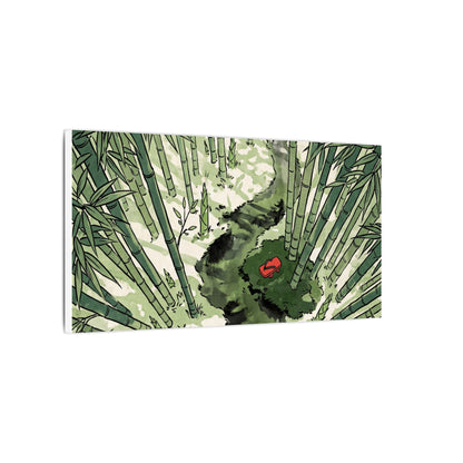 Peaceful Bamboo Grove Canvas Art - Ukiyo E Inspired Zen