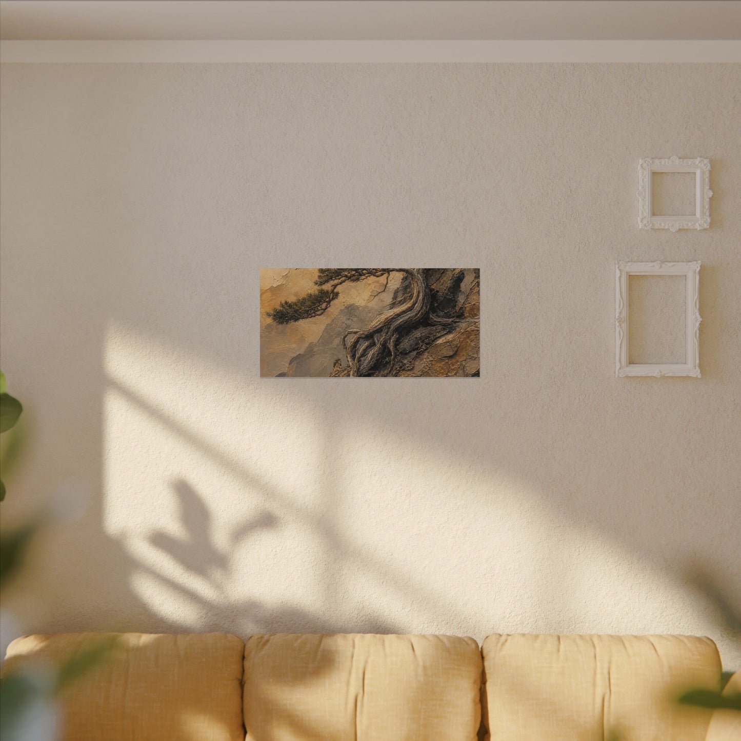 Summer Pine Tree Texture Canvas Art | Cozy Decor