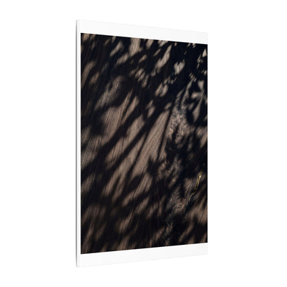Shadow Play Summer Canvas Art | Dark Japandi Moody Design