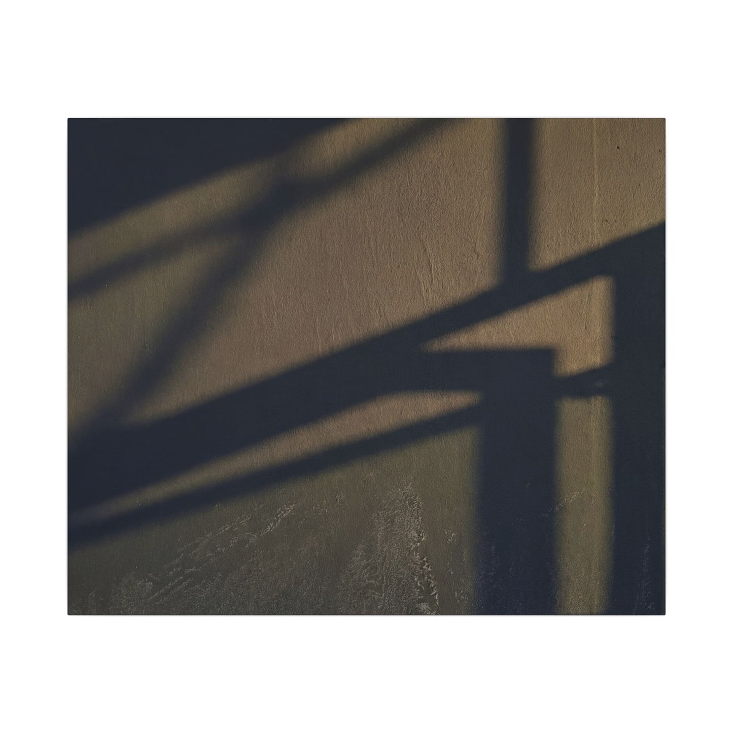 Sophisticated Shadow Play Canvas Art - Moody Minimal Dark Japandi