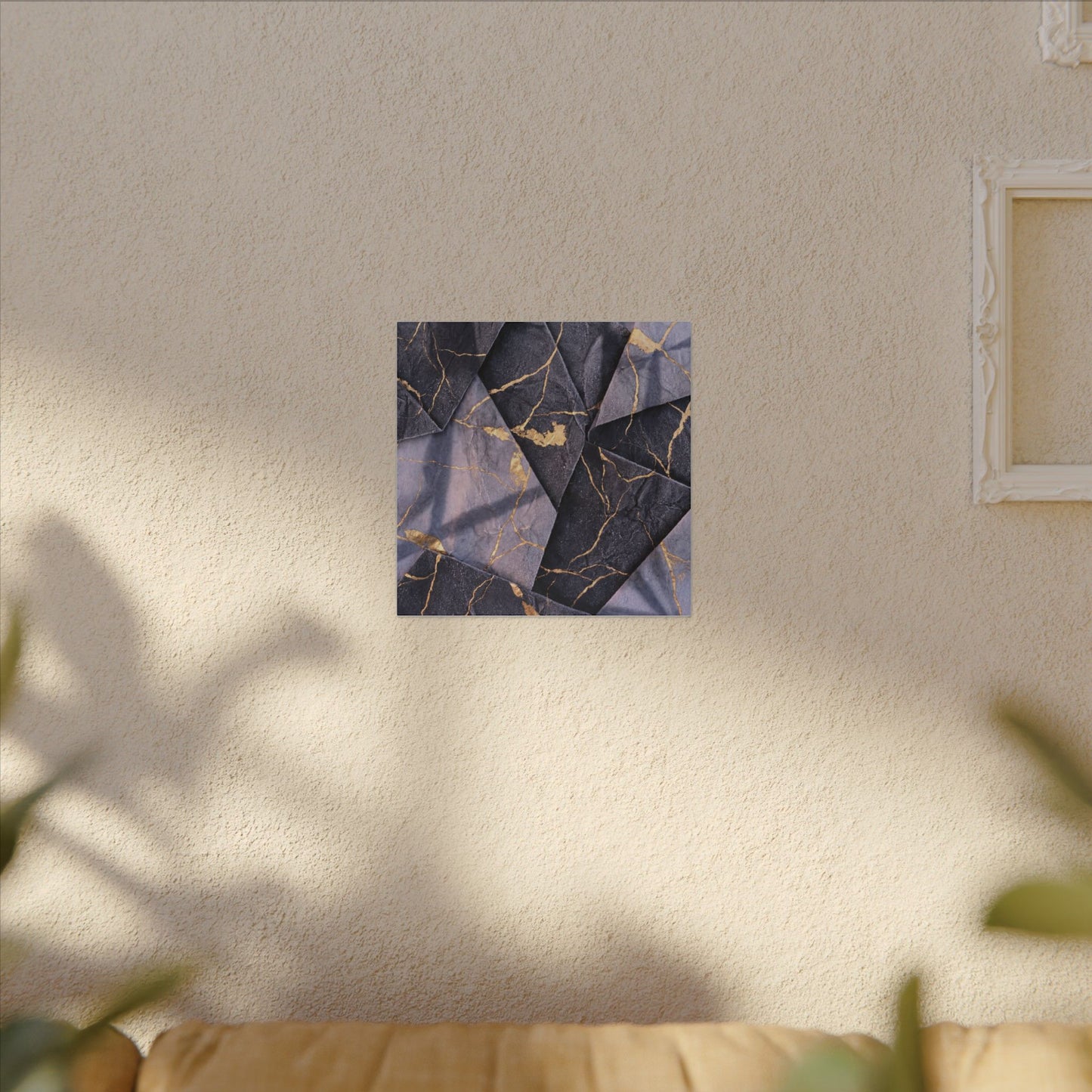 Seijaku Paper Fold Canvas Art - Kintsugi Gold Vein