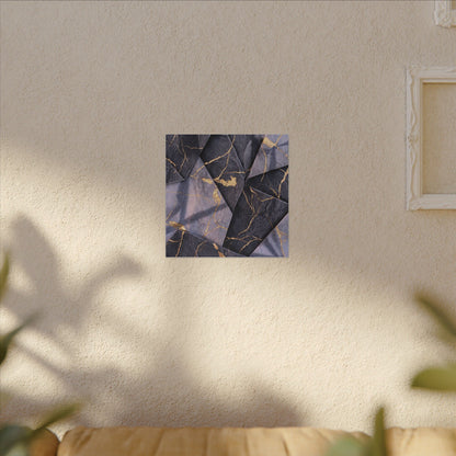 Seijaku Paper Fold Canvas Art - Kintsugi Gold Vein