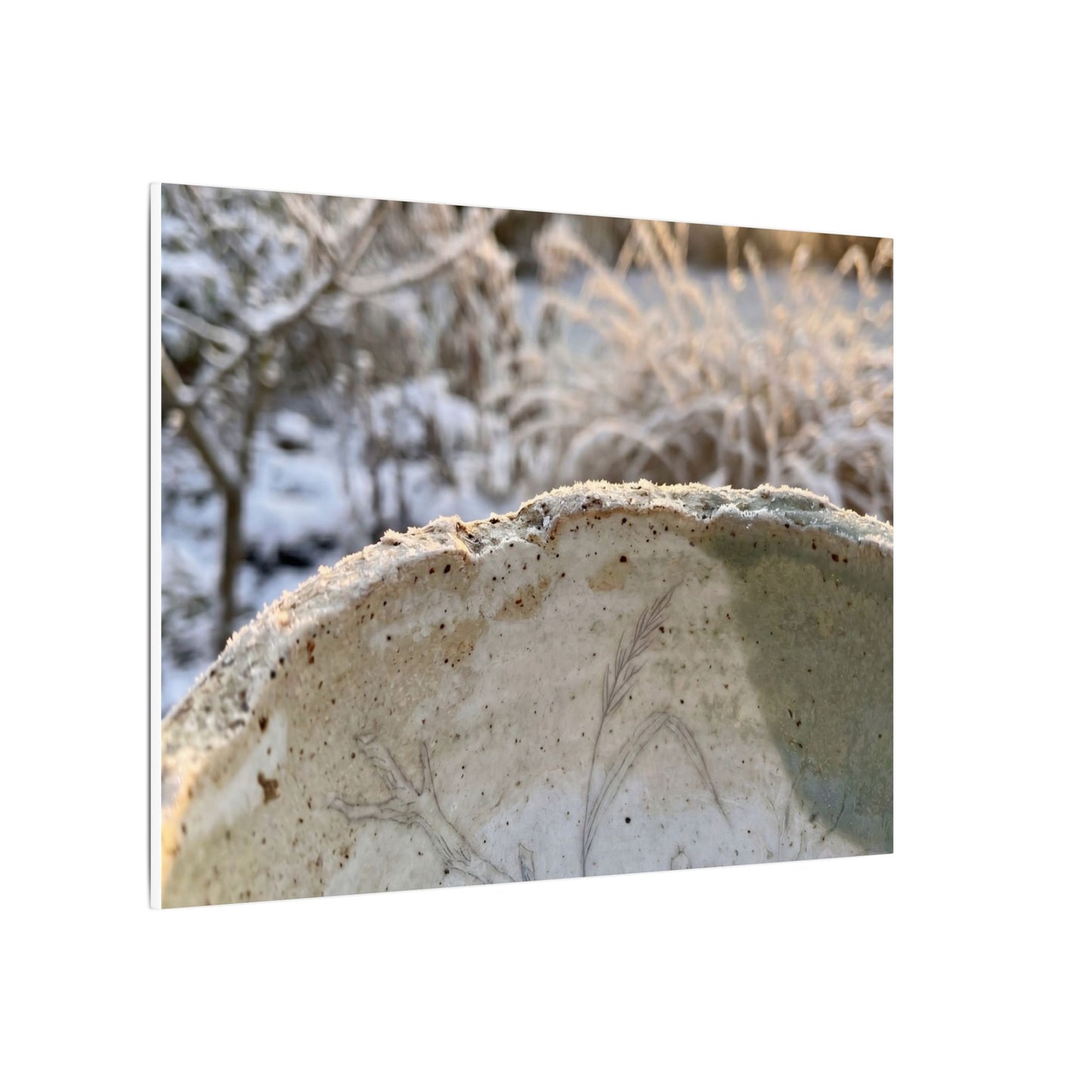 Ceramic Bowl Canvas Art | Winter Japandi Minimal Line Art