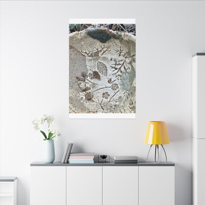 Ceramic Bowl Winter Canvas Art | Japandi Earthy Design