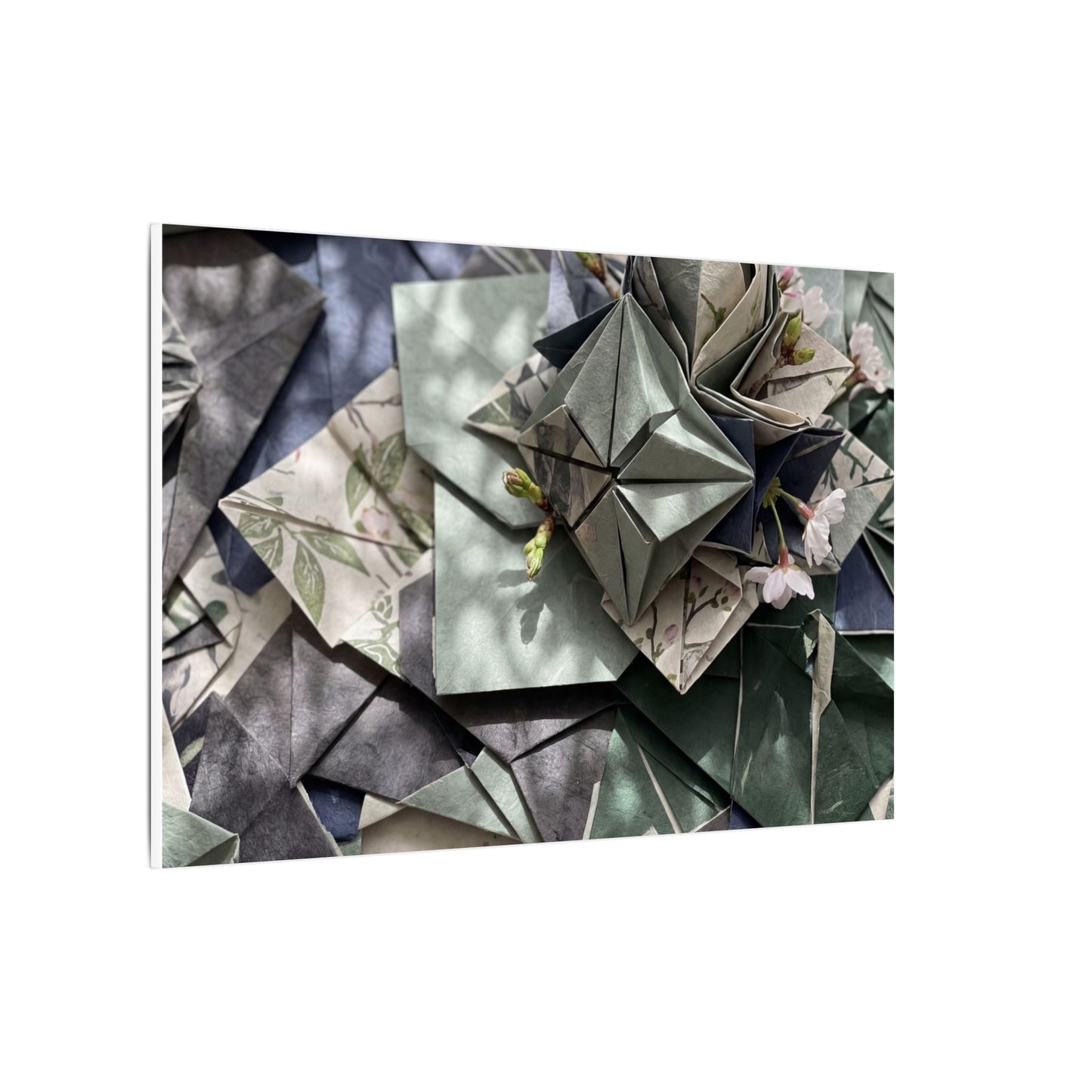 Shibui Paper Fold Canvas Art - Japandi Japanese Pattern