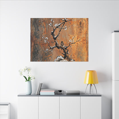 Datsuzoku Rust Patina Canvas Art - Zen Sumi E