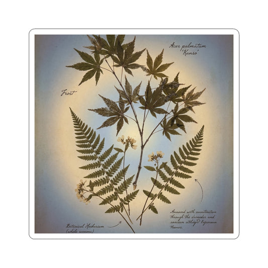 Moonlit Garden Herbarium Sticker | Cozy Cottagecore Art Art Print