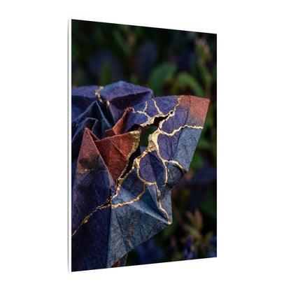 Philosophical Paper Fold Canvas Art - Gold Vein Kintsugi