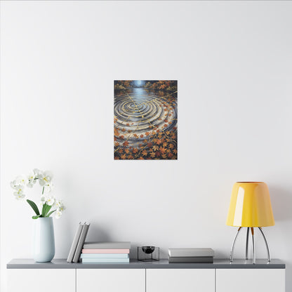 Moonlight Water Ripple Canvas Art - Kintsugi Fukinsei