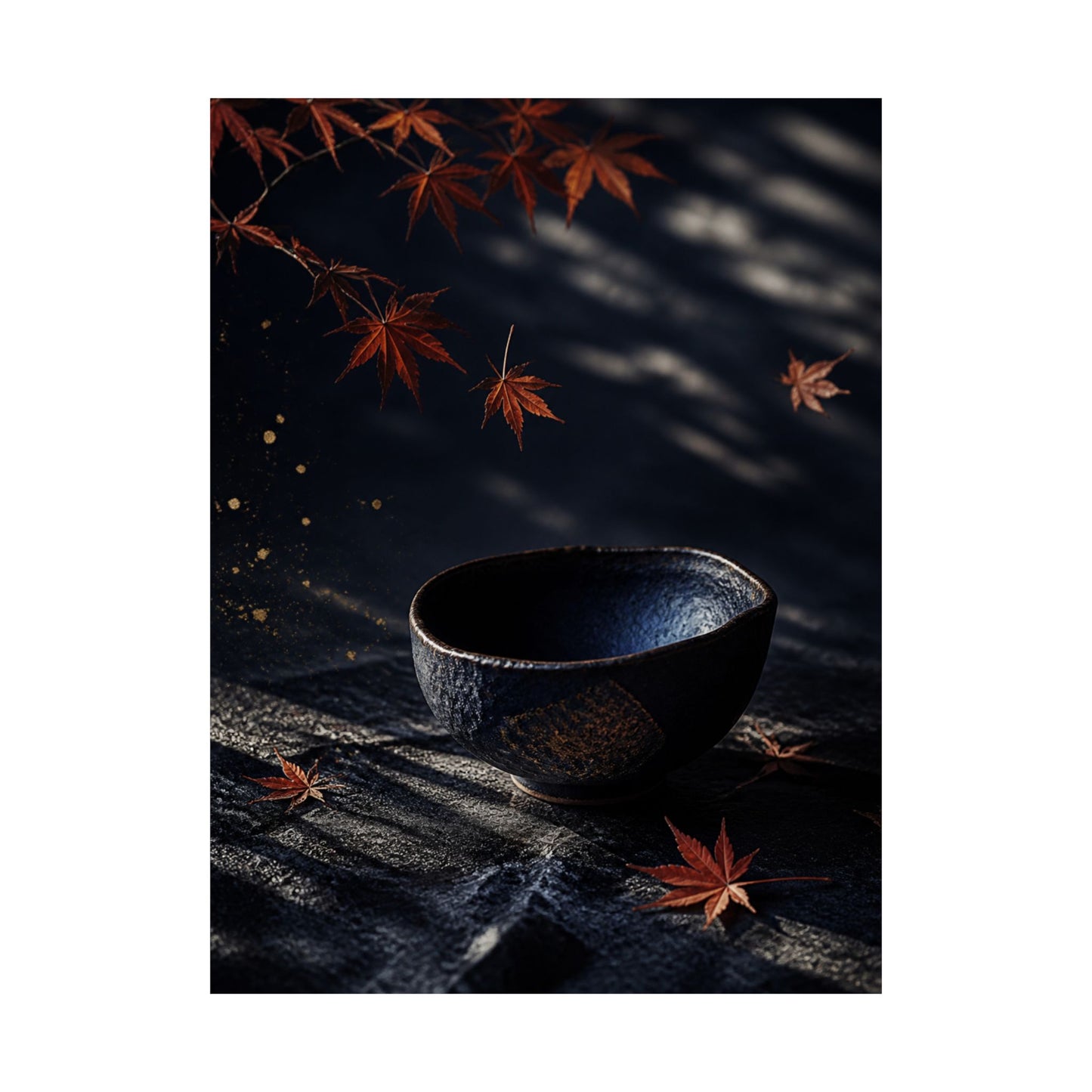 Datsuzoku Ceramic Bowl Wall Art Print - Dark Japandi Moody Minimal