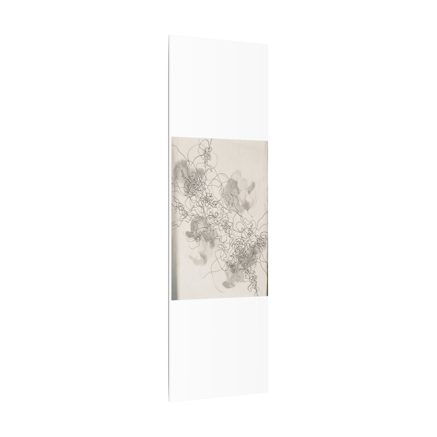 Shadow Play Spring Canvas Art | Dark Japandi Sophisticated Design