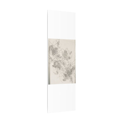 Shadow Play Spring Canvas Art | Dark Japandi Sophisticated Design
