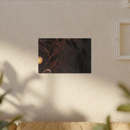 Dried Flowers Canvas Art | Winter Dark Japandi Moody Minimal Art